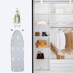HASTHIP Wall Mount Iron Board Hanger for Laundry Room with Removable Hooks | 2 PCS Durable Plastic and Metal Organizer