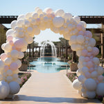 HASTHIP Balloon Arch Stand Kit for Wedding and Party Decor with 8 ft x 6 ft Adjustable PVC Frame