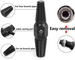 Screw Extractor Broken Bolt Remover Tools Dual-Head Water Pipe Screw Removal Tool Broken Bolt Remover for 1/2 Inch 3/4 Inch Pipes Valve Faucet