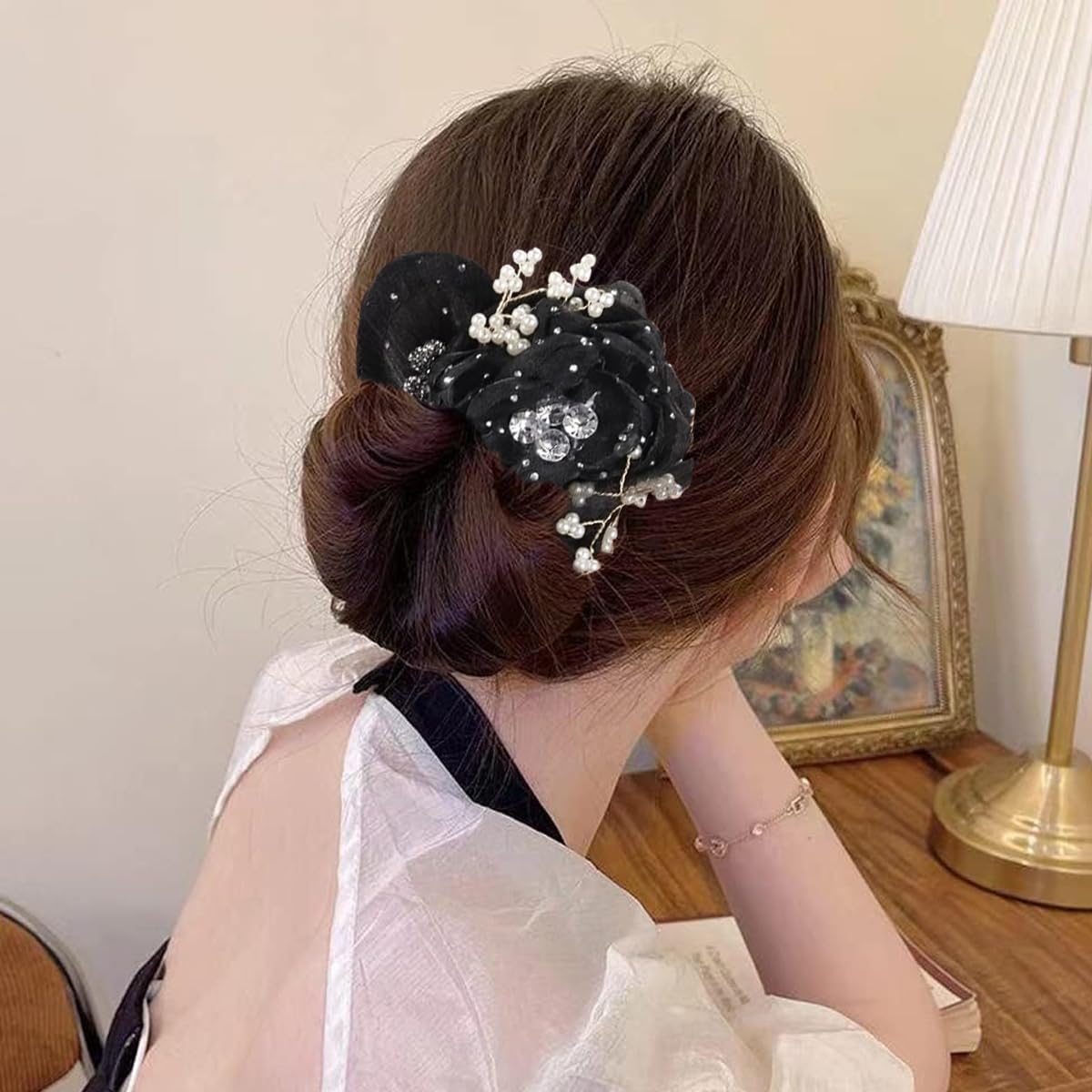 HASTHIP Floral Twist Bun Maker for Women