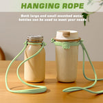 HASTHIP Kids Water Bottle Carrier Straps Kit for School and Travel with Anti Slip Collars | Soft Rubber Crossbody and Hand Strap