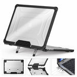 HASTHIP Laptop Case Cover for MacBook Air 13.6 inch with TPU Bumper and Fold Kickstand