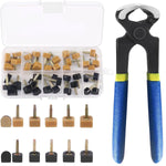 HASTHIP Women's Shoe Heel Repair Kit for High Heel Replacement with 20 Pairs 9–12.5mm TPU Tips | Anti Slip Design and Plier Tool