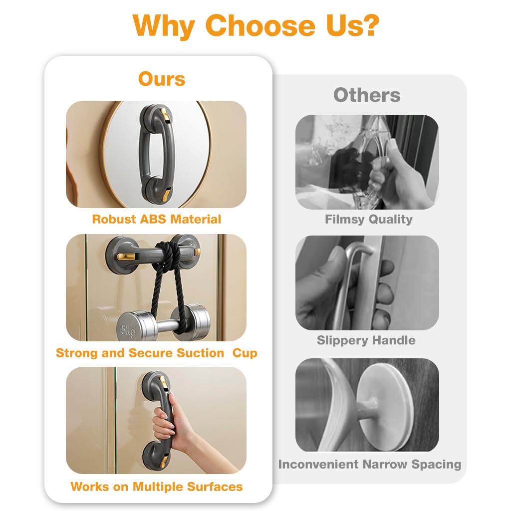 HASTHIP Suction Cup Handle for Glass