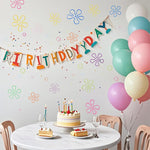 HASTHIP Flowers and Bubbles Wall Decals for Home Decoration with 177 Pcs PVC Stickers