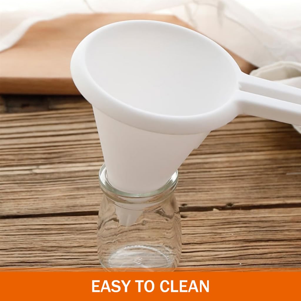 HASTHIP Adjustable Funnel for Baking and Icing featuring Press Button Flow Control | Food Grade Batter Dispenser for Pancakes Cupcakes and Muffins