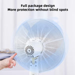 HASTHIP Kids Finger Protector Fan Cover for 18 in Pedestal Fan with Drawstring Mesh | Washable Dustproof White Pack of 1