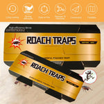 HASTHIP Cockroach Traps for Kitchen and Home with Strong Adhesive Glue | 10pcs Safe Pesticide‑Free Pest Catcher