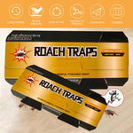 HASTHIP® 10pcs Cockroach Traps for Kitchen, Room, Office, Strong Adhesive Cockroach Killer, Pesticide Free Cockroach Repellent, Safe and Easy Cockroach Trap