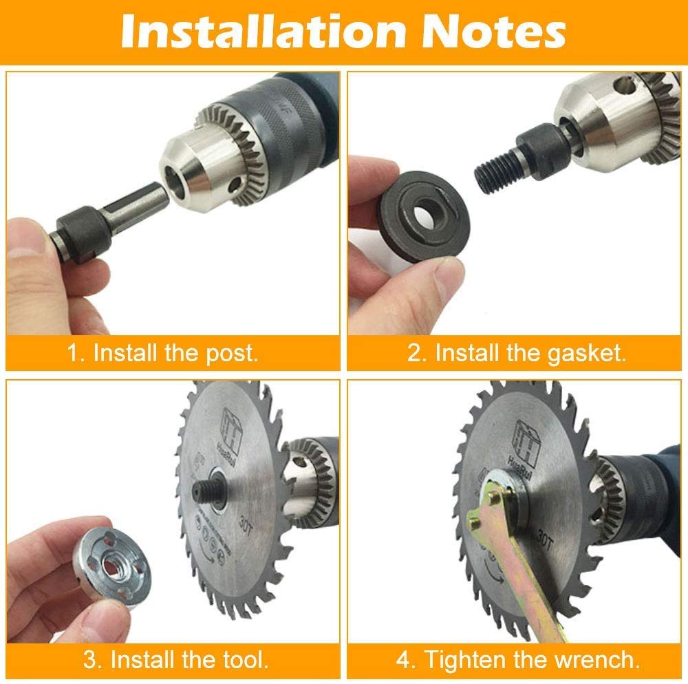 HASTHIP Electric Drill to Angle Grinder Converter with 8mm Rod for Metalwork & Jewelry | Triangle Shank Secure Fit