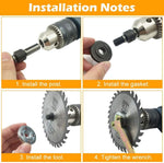 HASTHIP Electric Drill to Angle Grinder Converter with 8mm Rod for Metalwork & Jewelry | Triangle Shank Secure Fit