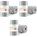 HASTHIP® 150 Count Microfiber Cleaning Cloth Multipurpose Roll Pre-Cut Tear Away Kitchen Highly Absorbent Reusable