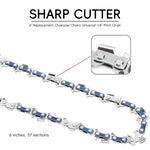 HASTHIP Chainsaw Replacement Chain Set for Wood Cutting with Low Kickback 6 in Steel | 4 Pack