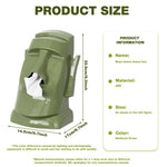 HASTHIP Headphone Stand for Table with 3 in 1 Tissue Box and Glasses Rack 14.5x17x23.5 cm | ABS Body