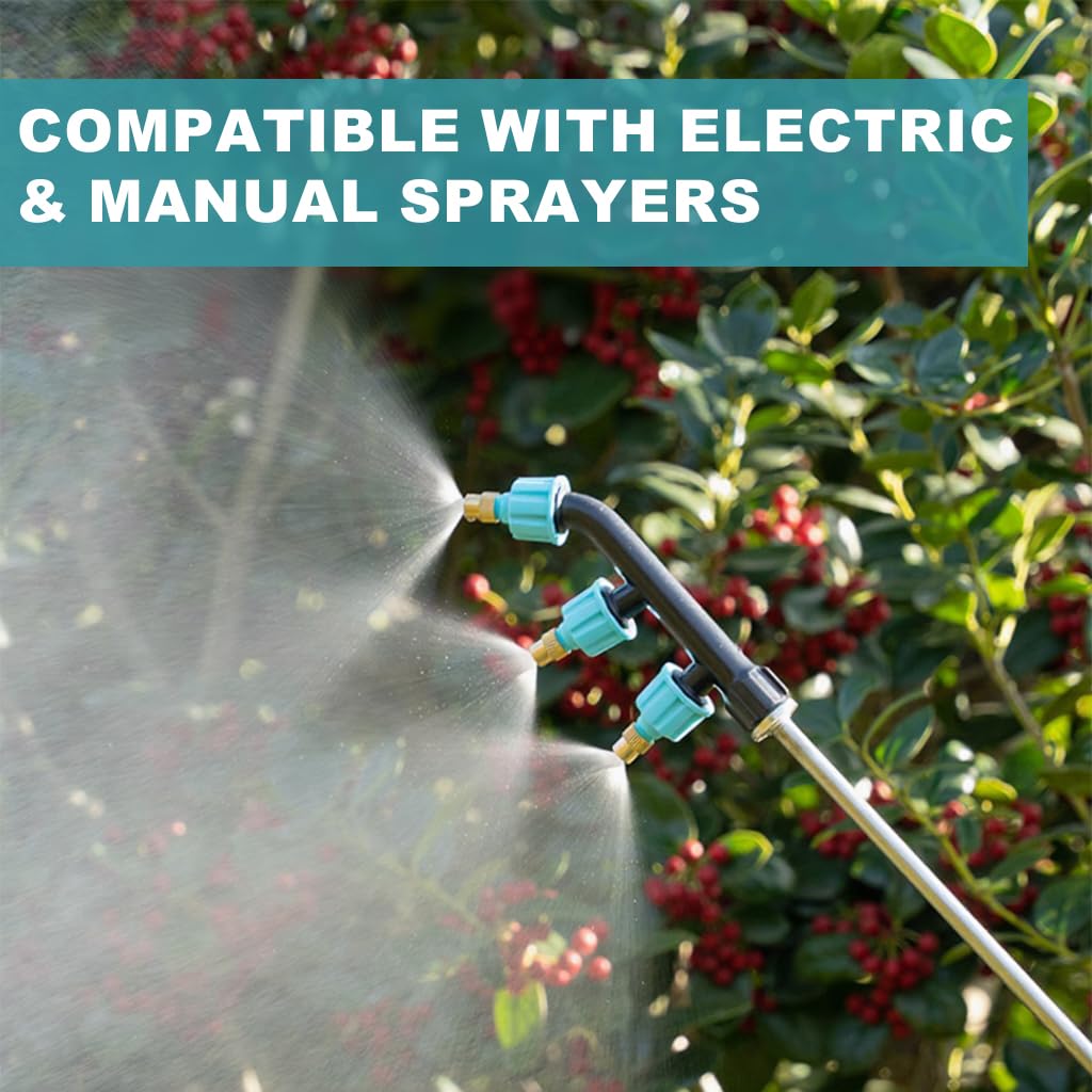 HASTHIP Garden Sprayer Nozzle for Plants with Adjustable Fine Atomization | 3Pcs Multi-Head Set