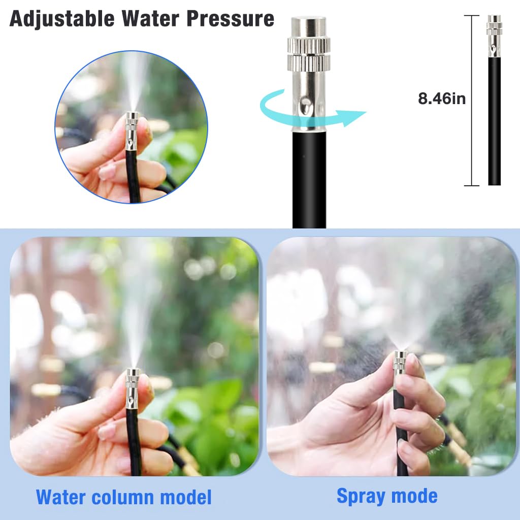 HASTHIP Automatic Garden Watering System with 15m Drip Pipe featuring Tee Connector | PE Irrigation Kit for Outdoor Plants