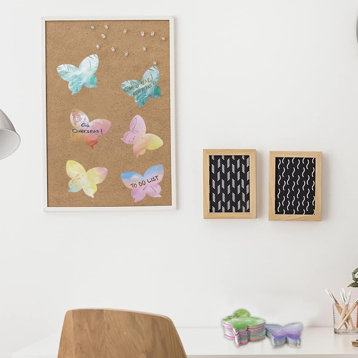 HASTHIP Sticky Notes for DIY and Office featuring 240 Sheets 12 Butterfly Designs | 8.5x6.5cm