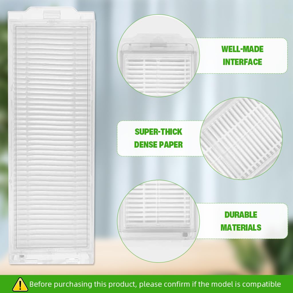 HASTHIP Replacement Filters for Mi Robot Vacuum Mop 2i and 2 Pro 2pcs | Washable Reusable Design