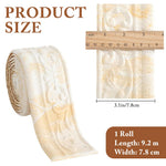 HASTHIP Trim Sticker for Home Decor featuring 3D Embossing | 3 in x 30 ft Self-Adhesive Border