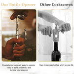 Wine Bottle Opener, Retro Zinc Alloy Wine Bottle Corkscrew Hand Cork Puller Bar Tool with Sturdy Lever Arms Creative Wine Opener for Home Bar Restaurant