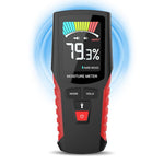 HASTHIP® Wood Moisture Meter with Light, Pinless Moisture Meter, LCD Color Display, Wall Moisture Meter with Sound Alarm & 4 Mode Moisture Sensor for Firewood, Lumber, Masonry, Battery Not Included