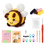 HASTHIP Crochet Kit for Beginners with Step-by-Step Video Tutorials | Complete Small Bee DIY Gift Set