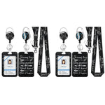 HASTHIP Retractable Badge Holder for ID and Keys with 23 in Reel | Detachable Lanyard Set