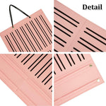HASTHIP Hair Accessories Organizer for Wall Hanging with 3 Layer Felt Straps 35.4x14.9 in Pink | For Girls and Women Hair Clips and Headbands Storage