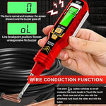 Serplex® 2-in-1 Voltage Tester Pen with LCD Display, Non-Contact AC 450V Electrical Tester with Dual Head Phillips & Slotted Screwdriver, LED Light, Buzzer Alarm, Auto-Off (No Battery Included)