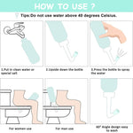 Portable Jet Spray For Toilet, 450ML Antislip Strong Spray Portable Bidet, Travel Bidet With Longer Bottle Rod For Personal Hygiene, Postpartum Essentials, Hemmoroid Treatment, Baby Wash Green