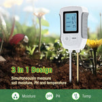 HASTHIP Soil Meter for Fertility Moisture pH Sun Light and Temperature with Dual Probes | LCD Display