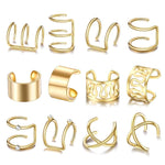 HASTHIP® 12 Piezas Pinzas para Cabello,Accesorios para Trenzas,Broches Clip Sin Perforación Extensiones Dreadlocks y Peinados de Mujer y Niña