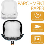 HASTHIP Air Fryer Paper Sheets for Baking and Cooking with 50pcs 6.3 in Liners | Oil Proof Parchment Paper