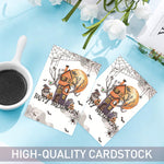 HASTHIP Halloween Party Invitation Cards for Friends and Family featuring Double Sided Design and 10 Pack Set