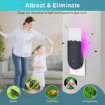 HASTHIP Mosquito Trap Light for Bedrooms with 5Pcs Sticky Cards and UVA Attractant | Child Friendly Plug and Go 110x73x55mm