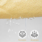 HASTHIP Sun Shade Sail for Backyard and Camping with 118 in Triangle Canopy & D Rings | Beige HDPE Outdoor Cover