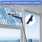 HASTHIP Window Cleaning Tool for Home and Car with 47 in Handle and 180° Rotatable Head | Streak-Free Squeegee