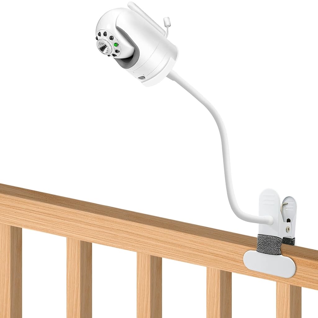 HASTHIP® Clip Mount for Home Security Camera Baby Monitor Camera, Flexible Gooseneck Baby Monitor Holder