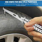 HASTHIP® Butterfly Knives Trainer, with O-Ring Latch for Beginner, Balisong Trainer with Unsharpened Blade for Practicing Flipping Tricks, Stainless Steel Tool with Bottle Opener Knives Trainer Tool