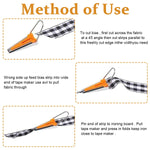 HASTHIP Bias Tape Maker Set for Fabric Sewing and Quilting with 5 Sizes 1/4 to 1 in | Easy DIY Quilting Tools