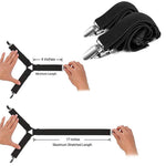 HASTHIP Bed Sheet Holder Straps 8 Pcs for Corner Grip with Triangle Design & Metal Clips | Black
