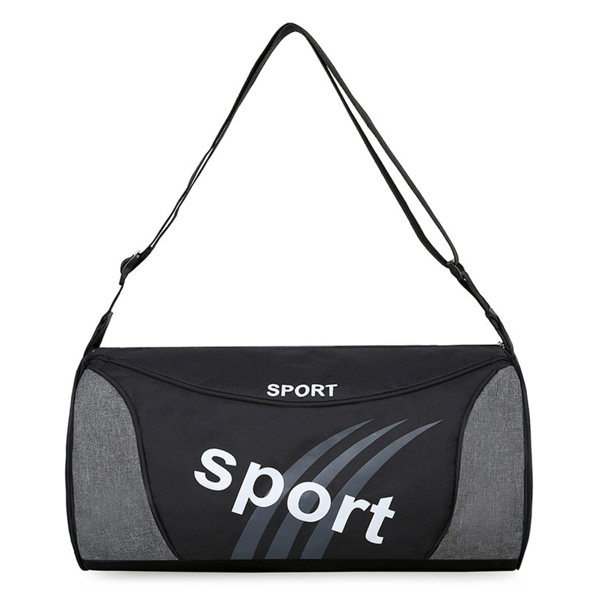 HASTHIP® Bolsa de Deporte Impermeable para Hombre y Mujer con Compartimento para Zapatos,Bolsa de Viaje y Gimnasio Nailon Grande con Correa Esterilla Yoga Manga Trolley,