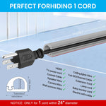HASTHIP® 6.6ft PVC Cord Cover for Wall Self Adhesive Floor Cord Hider Wall Wire Holder Hider Cuttable Soft Cable Hider Side Open Flexible Wire Cover Cable Covers, for 1 Wire About 0.24" Diameter