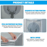 HASTHIP Washing Machine Cover for Top Load Washers with Zipper Access 56x60x83cm | Black Dustproof PEVA