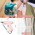 HASTHIP Quick Stitch Sewing Gun for Clothing Fixes with 660 Rubber Fasteners | Pink Portable Hemming Tool