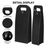 HASTHIP Wine Bottle Gift Bags Set for Gifting and Parties featuring Snap Button Closure and PU Leather Design