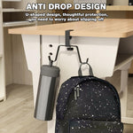 HASTHIP Desk Mount Bag Hook for Office and School featuring Twin Hook Metal Design | No Drill Clamp Organizer