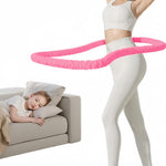 HASTHIP® Proberos Portable Hula Hoop for Weight Loss, Soft Flexible Exercise Hoop for Waist Training, for Weight Loss, Waist-Friendly Design, Upgraded Closed Silent Version