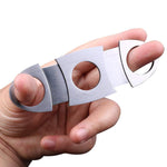 HASTHIP Cigar Cutter for Pocket Use with Double Guillotine Blades and Stainless Steel | 2PCS