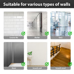 HASTHIP Geometric Shape Acrylic Wall Stickers for DIY Home Decor with 12 Pcs Black Design